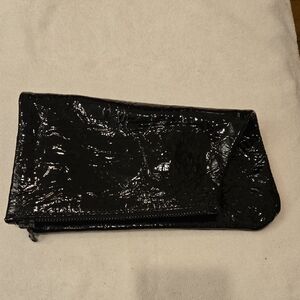 ReBel Designs Brooklyn Handmade Crinkle Patent Leather Foldover Clutch - Lampo